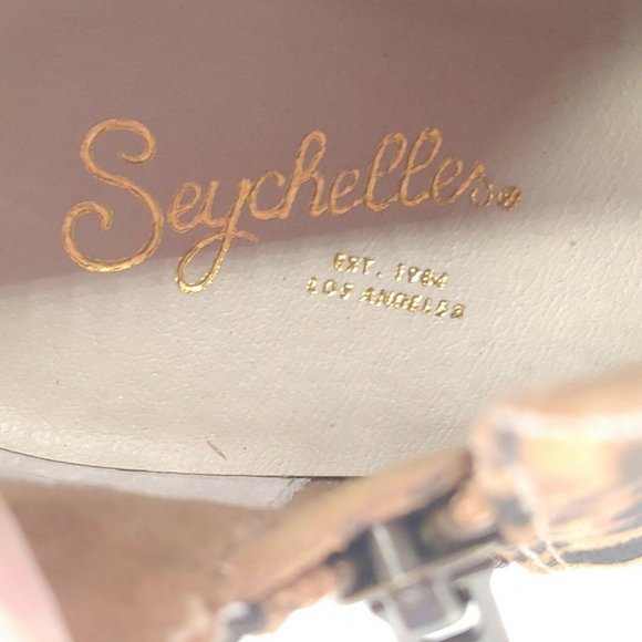 Seychelles Womens Suede Leopard Point Toe Ankle Boot 6 - Picture 9 of 10